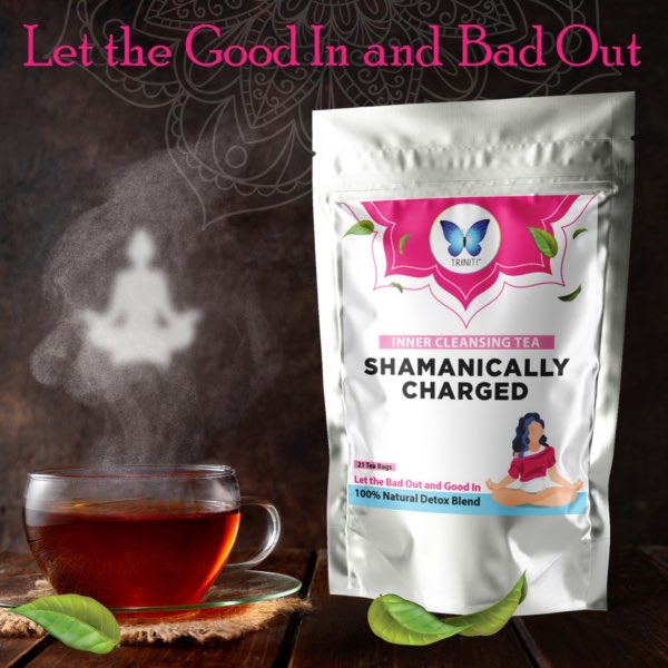 Shamanically Charged Inner Cleansing Tea with tea cup